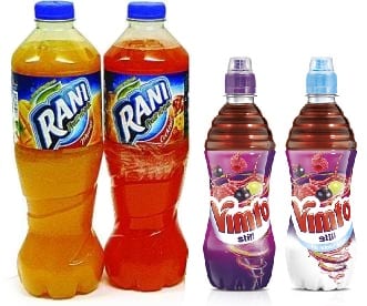 bouteilles rani+vimto , Non carbonated beverages: Aujan