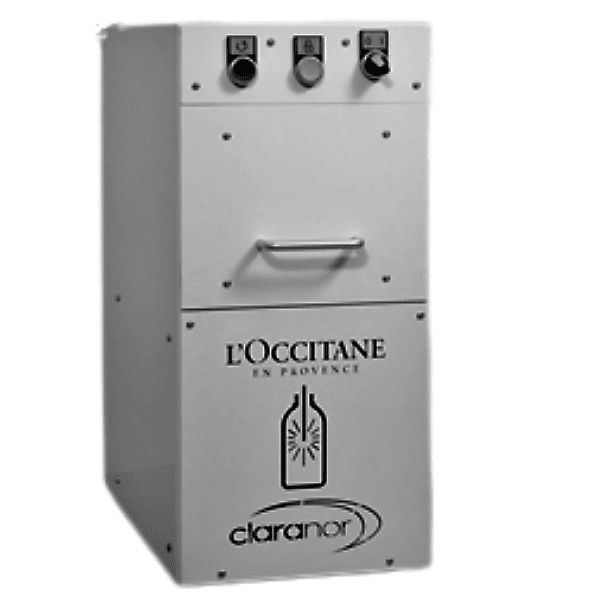 essai detourage machine Ste'Refill Claranor lumière pulsée pour l'Occitane, Ste’Refill® Claranor pour l’Occitane
