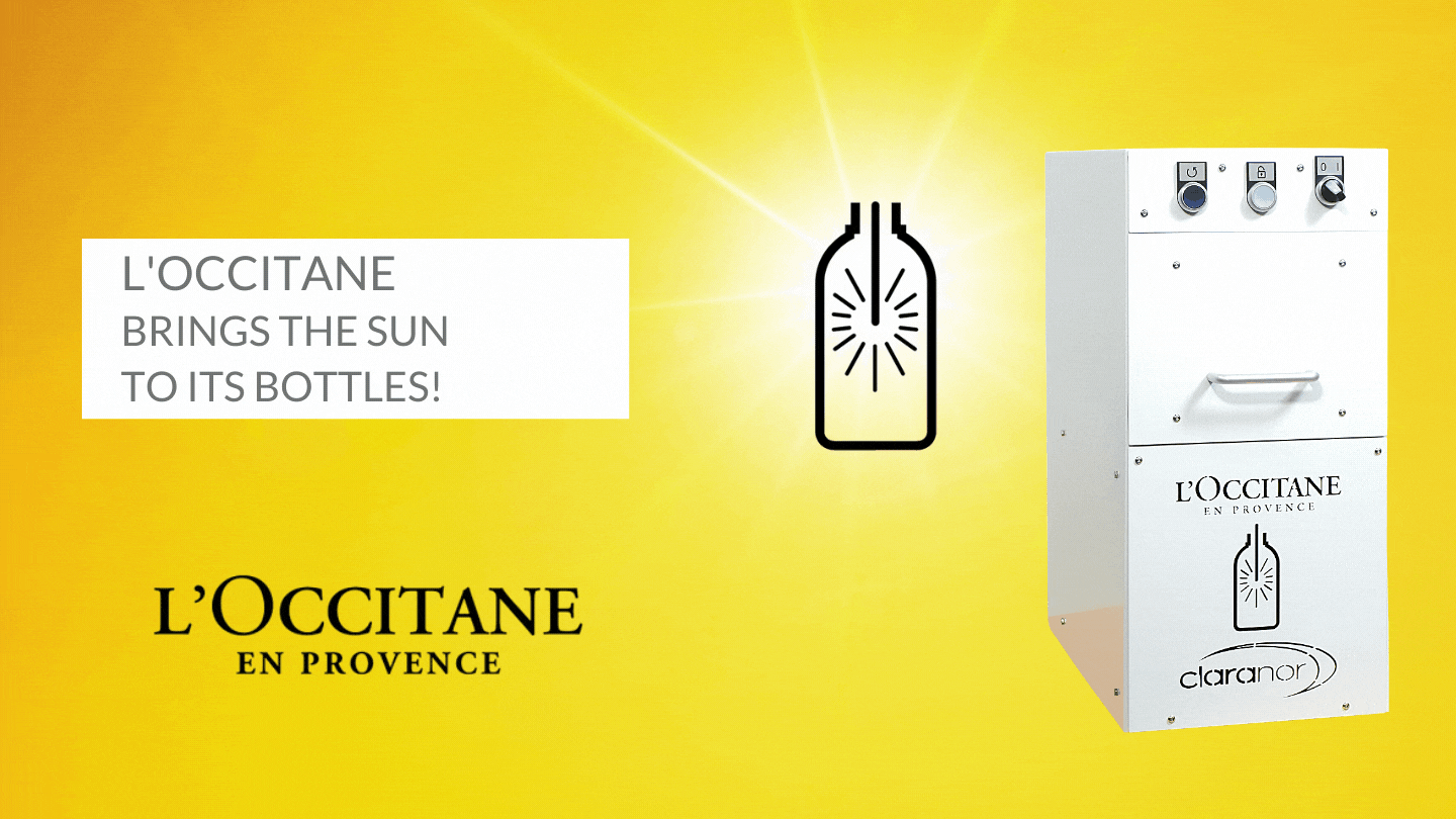 Ste'Refill Claranor pulsed light for l'Occitane, Claranor Ste&#8217;Refill® for l&#8217;Occitane