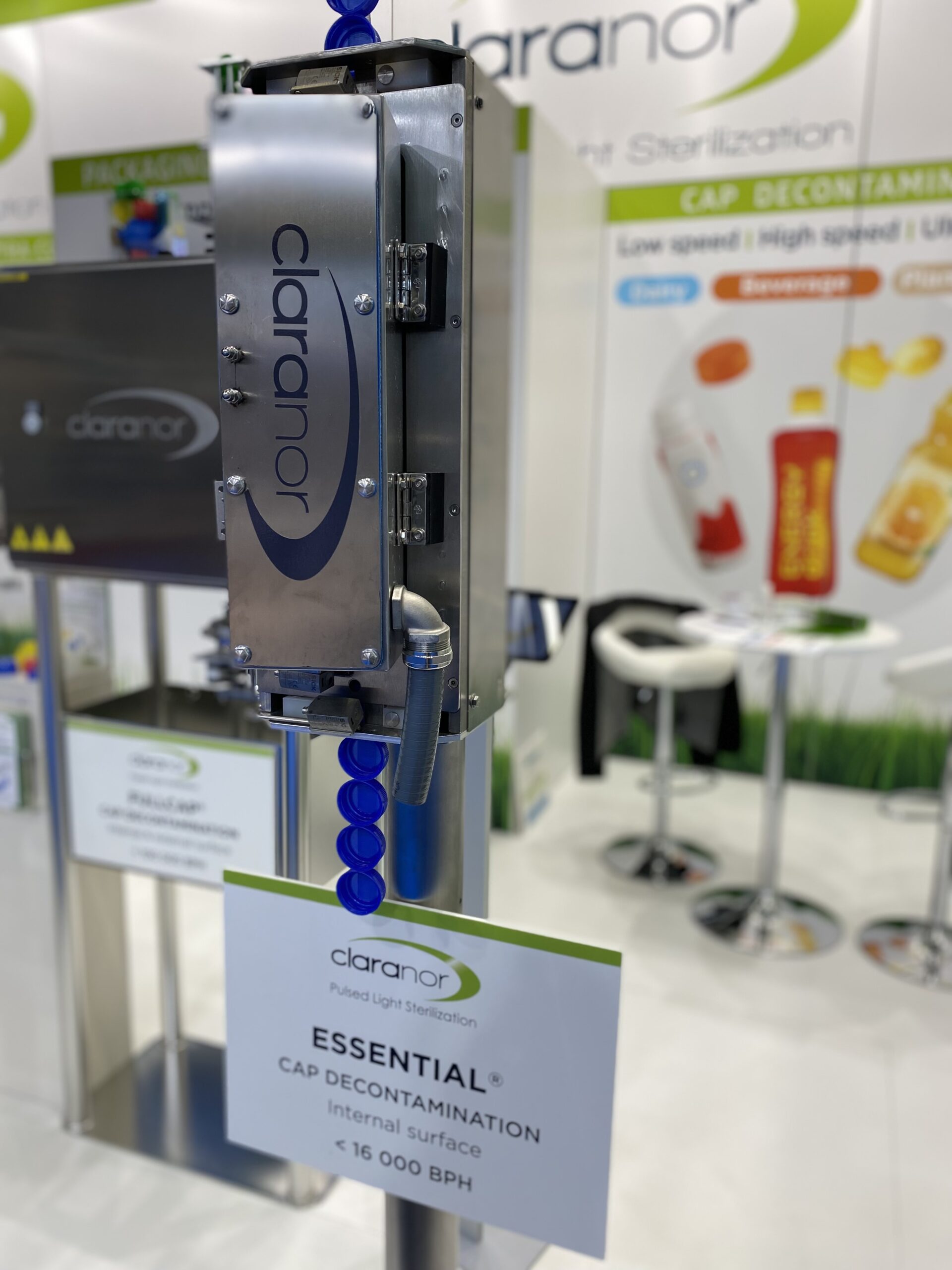 Essential Anuga Brau Beviale 2023, Brau Beviale 2023: Pulsed light sterilization for beverages cap, preform and alu can!