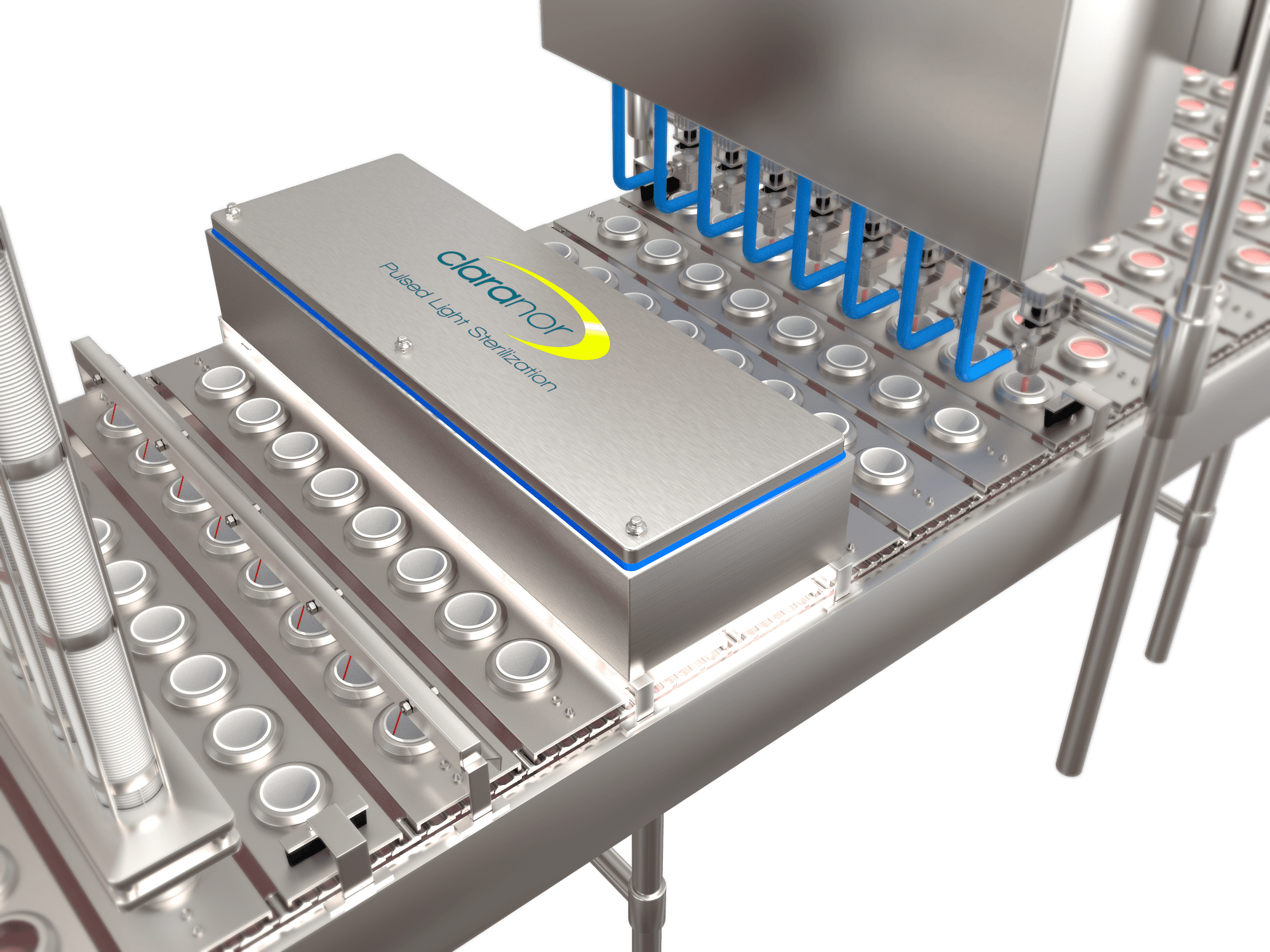 Claranor Pulsed Light Cup sterilization x 8 Claranor et le CTCPA s'associent pour innover avec la lumière pulsée, Innover en agro-alimentaire avec la Lumière Pulsée, le CTCPA et Claranor s’associent !