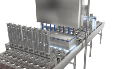 Claranor Pulsed Light Cup and lid decontamination Claranor Packaging decontamination at Pack Expo Laq Vegas 2023, Claranor and IMS Enhance Packaging Decontamination with Pulsed Light at Pack-Expo 2023