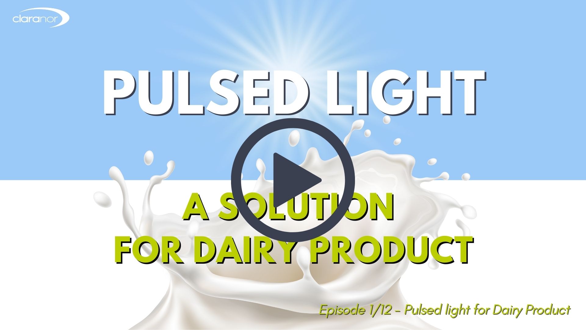 Pulsed Light & UV decontamination for dairy product, Pulsed Light decontamination for dairy product