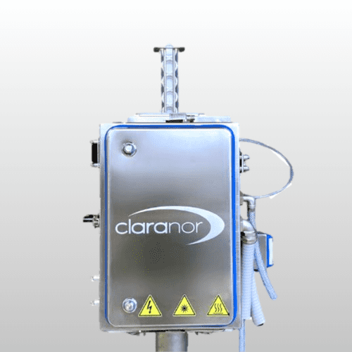 Claranor Pulsed Light INNCAP HIGHSPEED Pulsed Light decontamination of Twist-off cap on Filling Lines, Pulsed Light decontamination of twist off cap